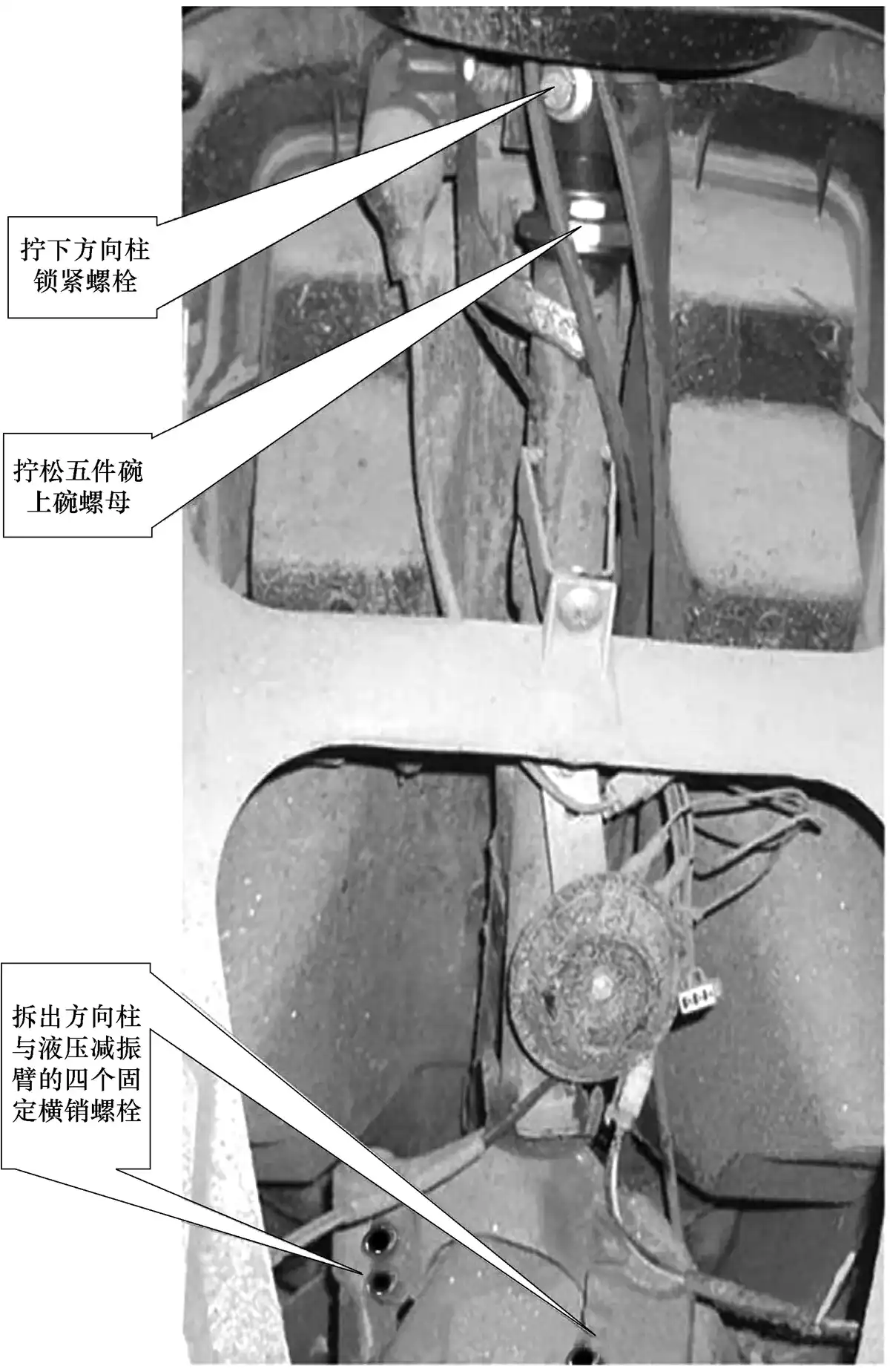 拆卸液压前叉